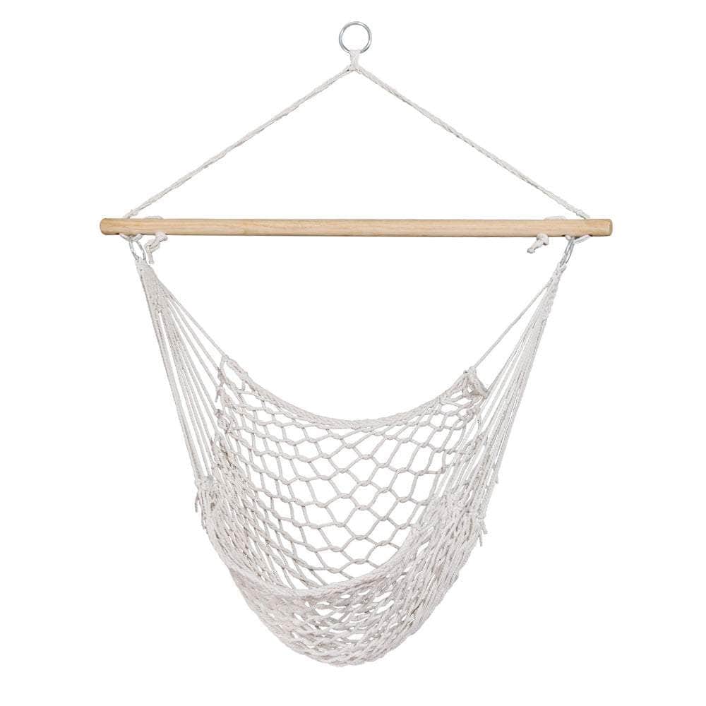 Hammock Chair Swing Camping Mesh Cream