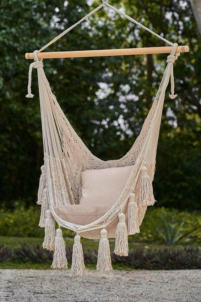 Hammock Swing Chair In Plain Cream