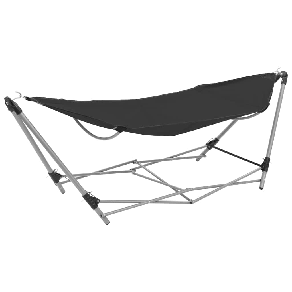 Hammock with Foldable Stand Black - Simple deals