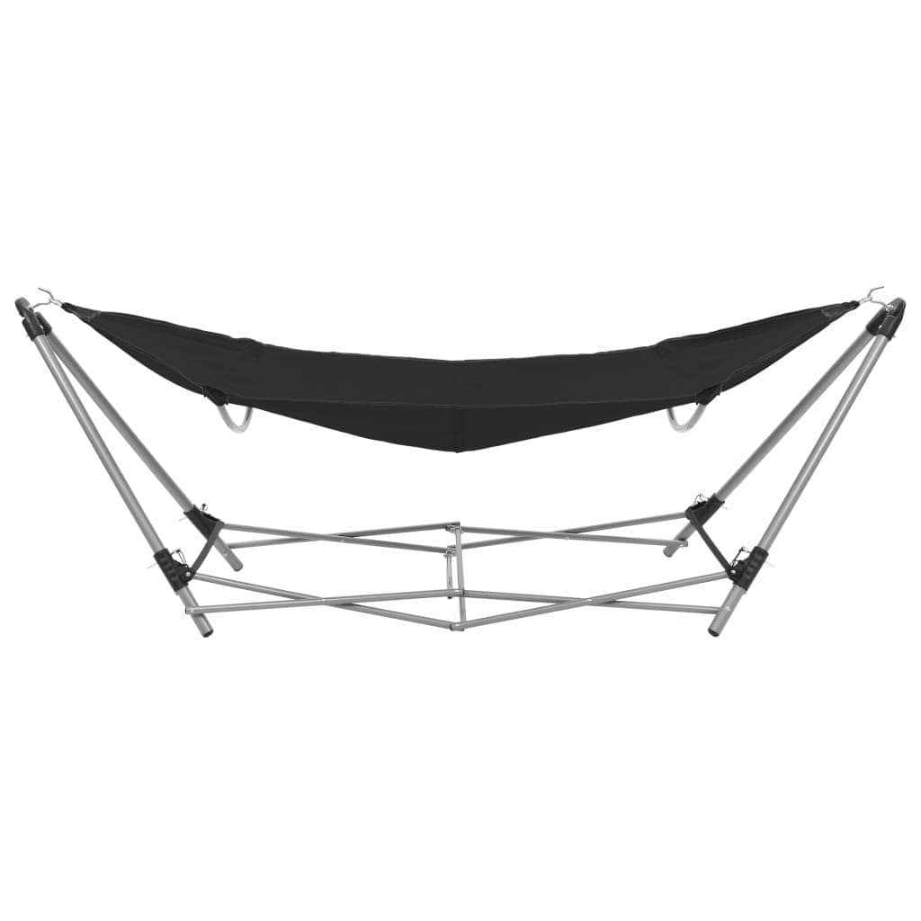 Hammock with Foldable Stand Black - Simple deals