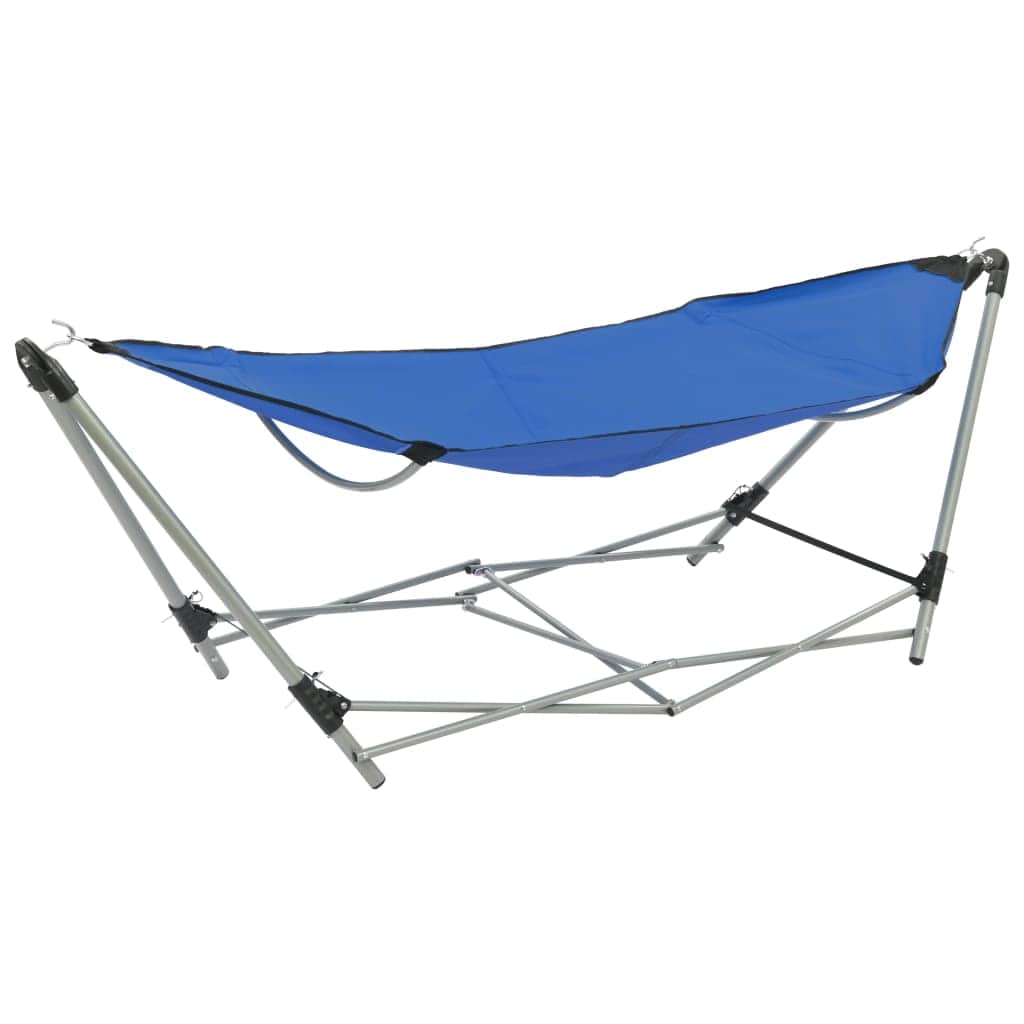 Hammock with Foldable Stand Blue - Simple deals
