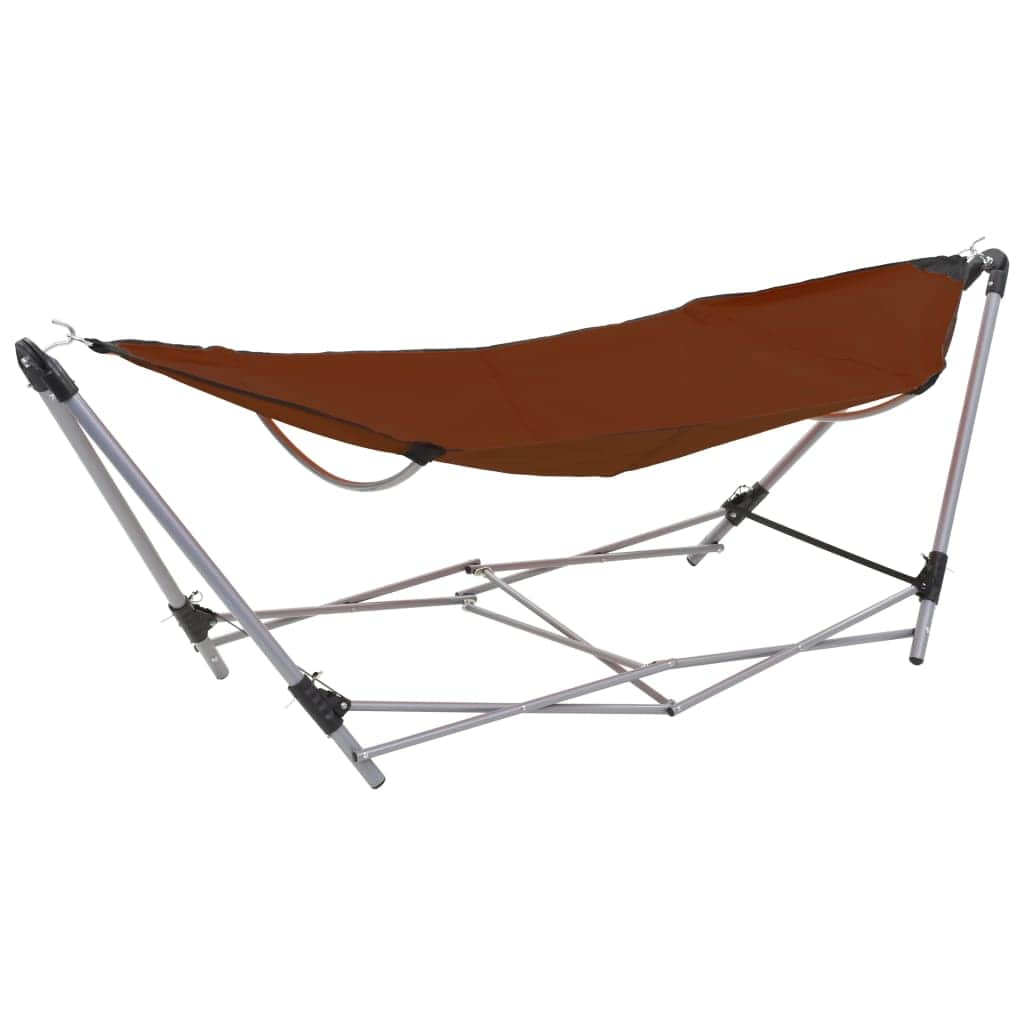 Hammock with Foldable Stand Brown - Simple deals