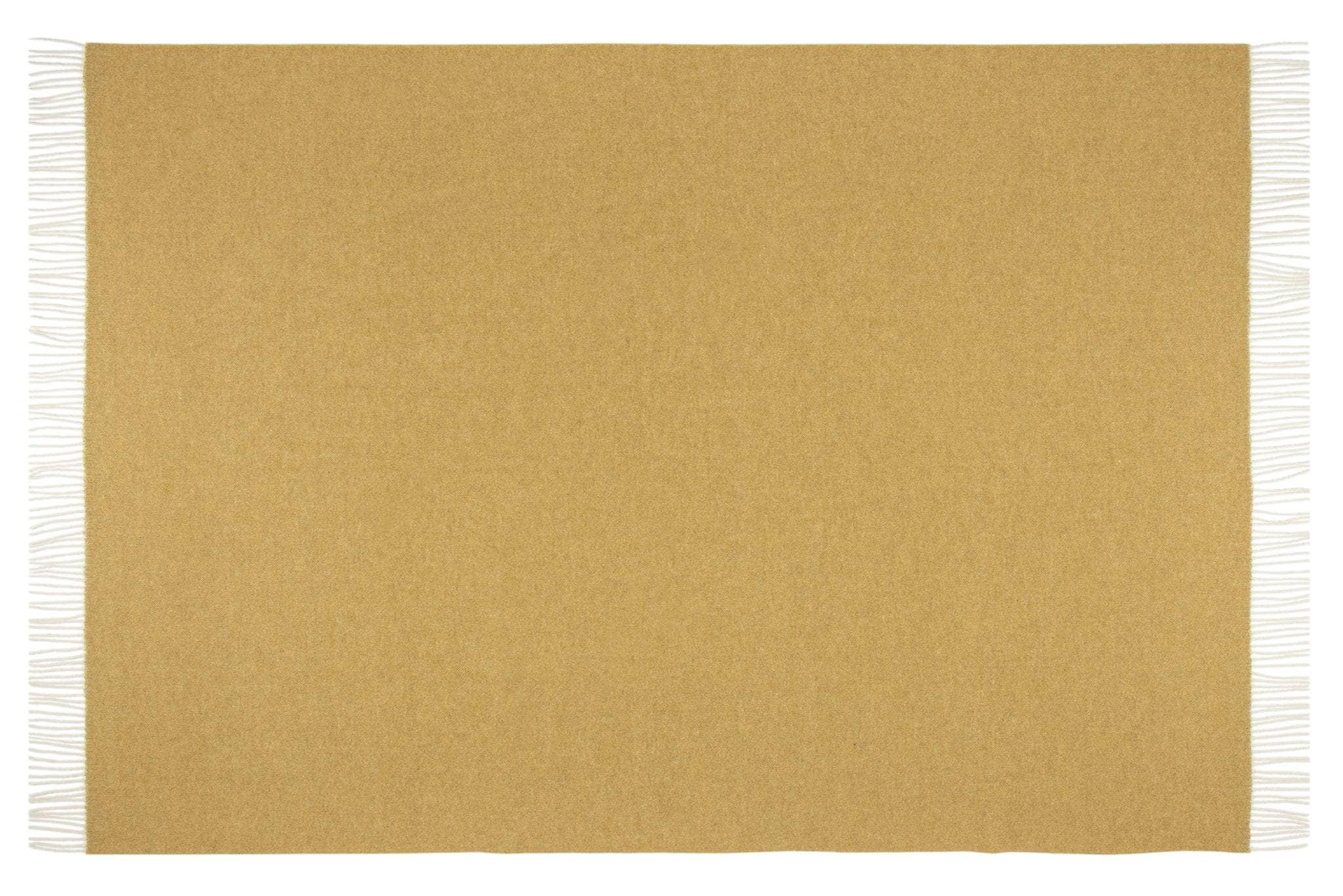 Hampton Throw - Merino Wool Blend - Camel/Ochre