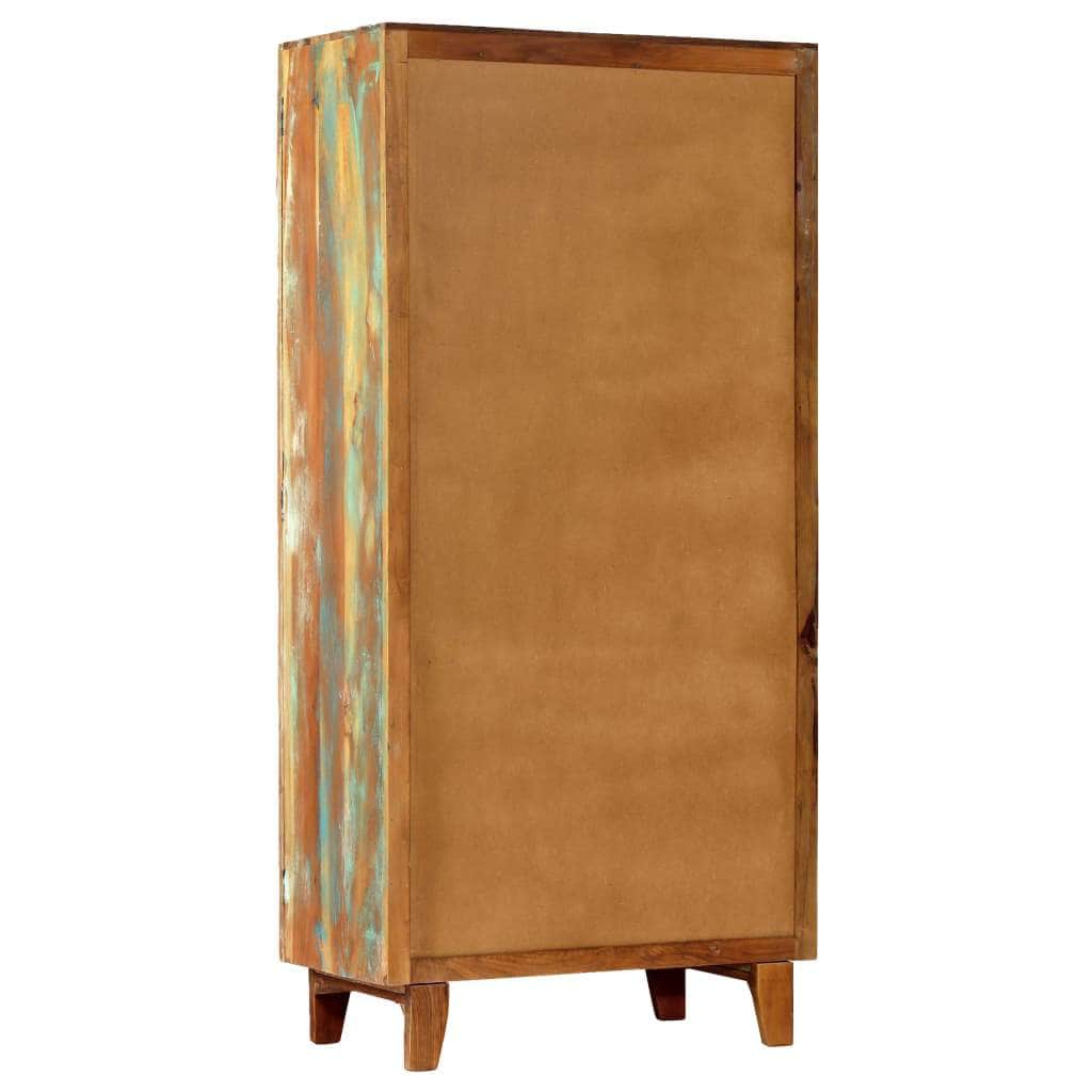 Hand Carved Highboard Solid Reclaimed Wood