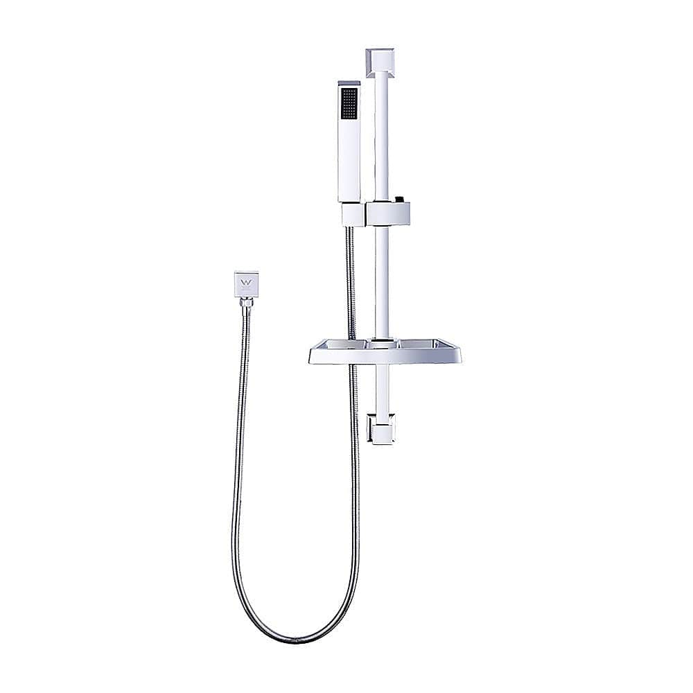 Hand Held Shower Rail Soap Dish Bathroom Set
