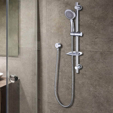 Premium Hand Held Shower Rail Soap Dish Bathroom Set