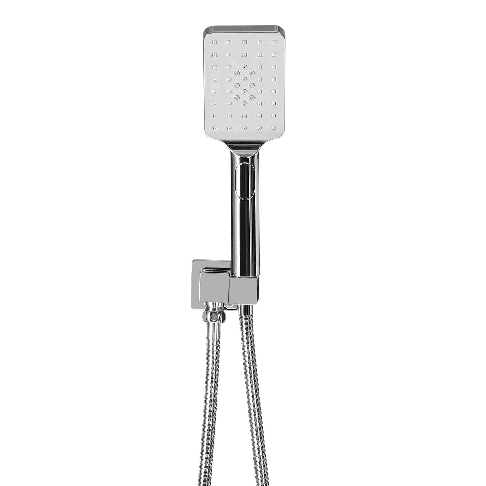 Handheld Shower Head Holder 3.1'' High Pressure Black/Silver