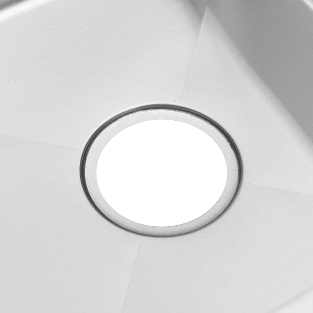 Handmade Kitchen Sink with Overflow Hole Stainless Steel