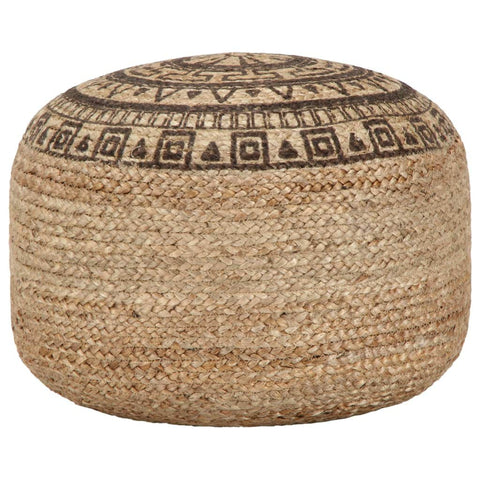 Handmade Pouffe Brown Jute