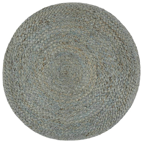 Handmade Pouffe Olive Green  Jute