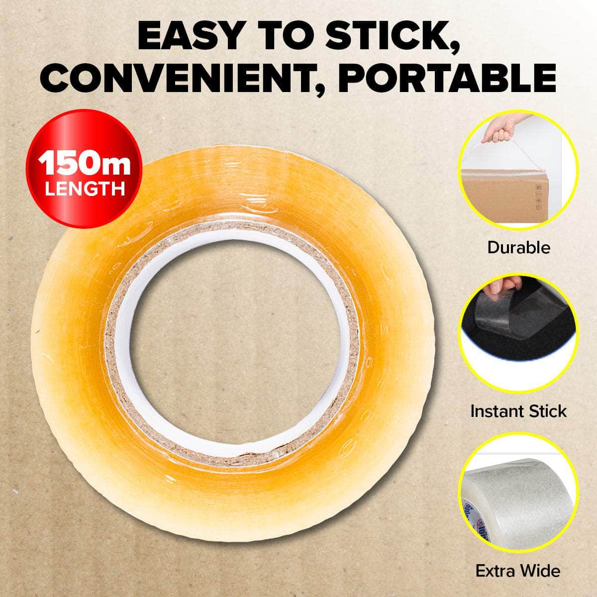 Handy Hardware 24Pce Packaging Tape Clear Multipurpose Extra Wide