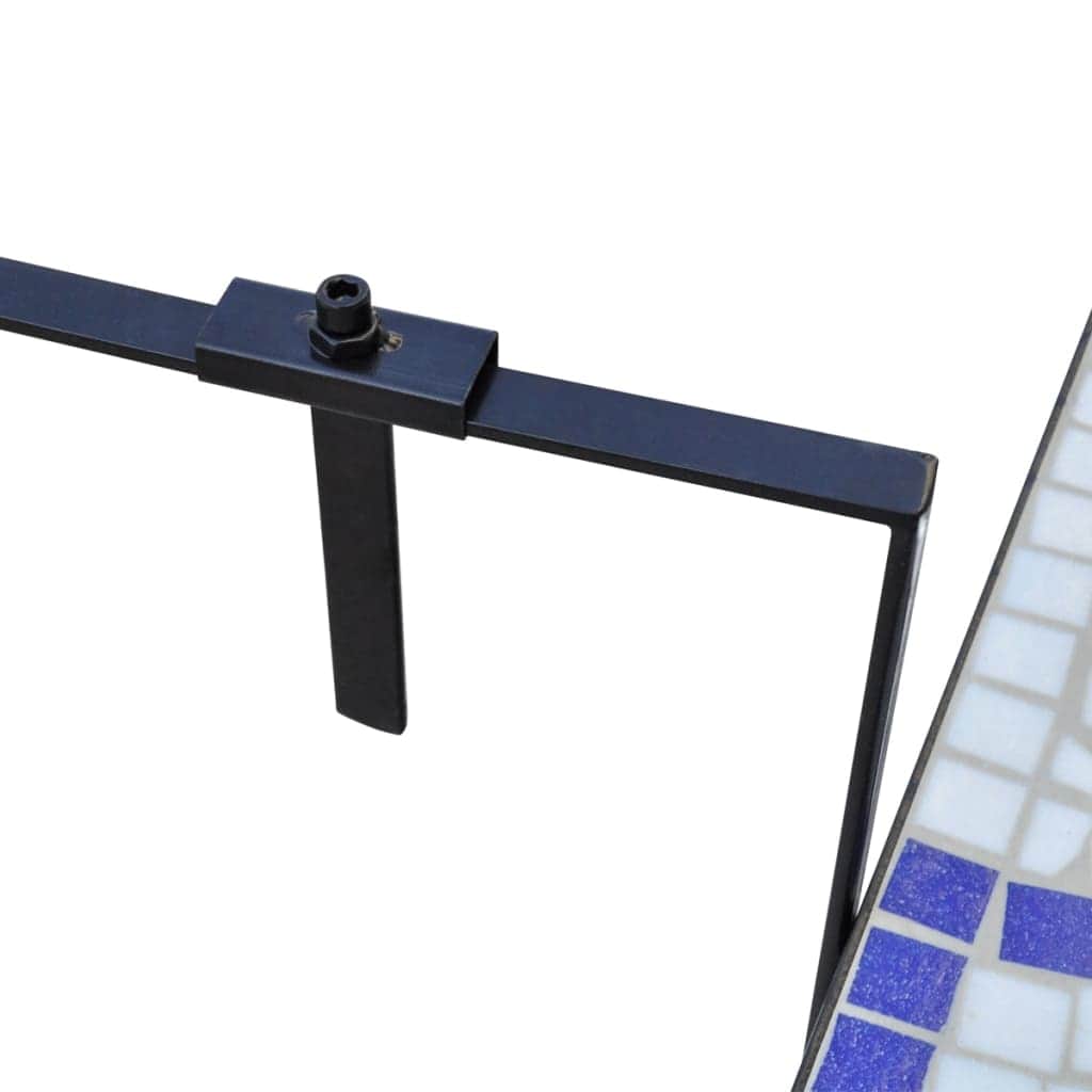Hanging Balcony Table Blue and White Mosaic - Simple deals