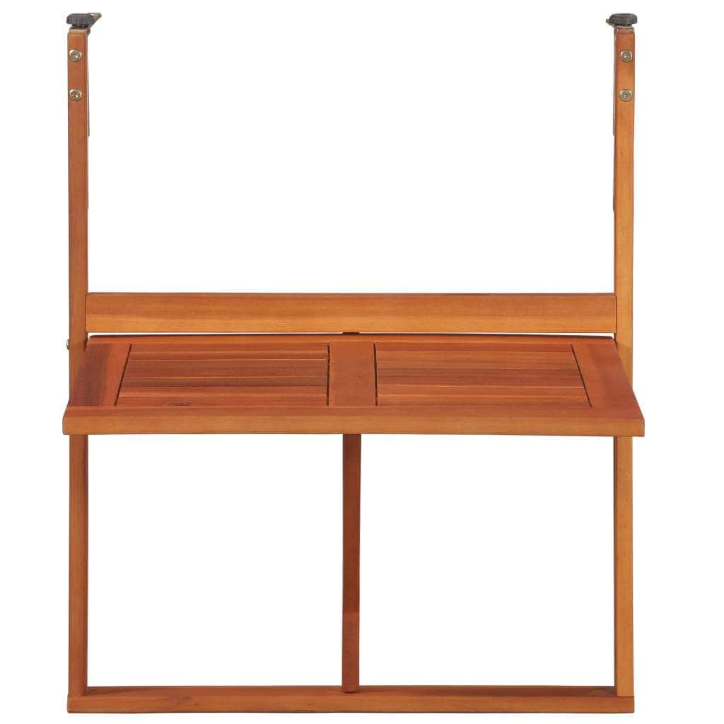 Hanging Balcony Table  Solid Acacia Wood