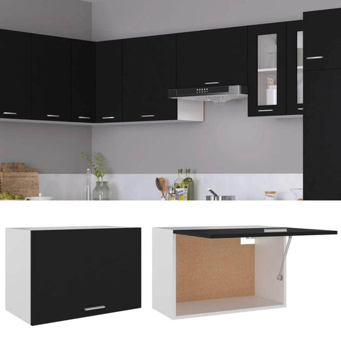 Hanging Cabinet Black /Engineered Wood