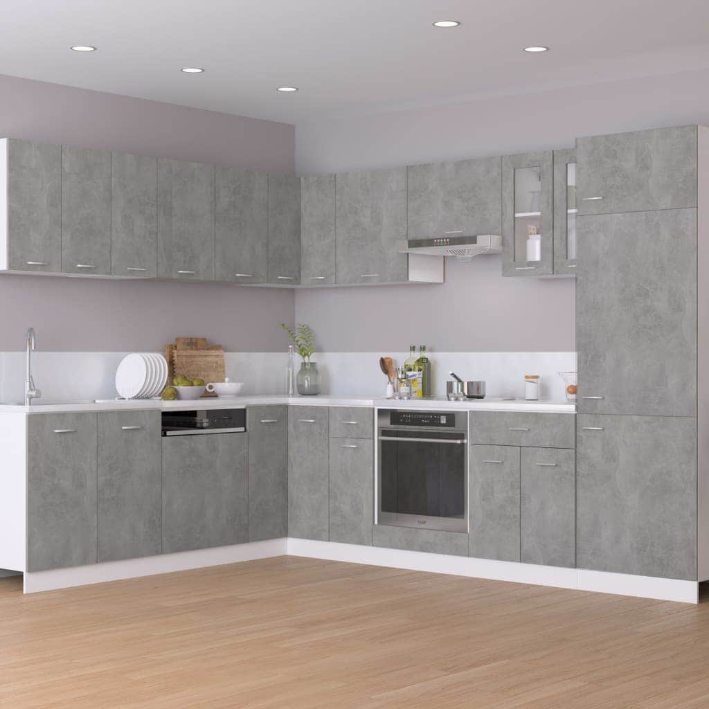 Hanging Cabinet Concrete Grey - Engineered Wood | Concrete finish
