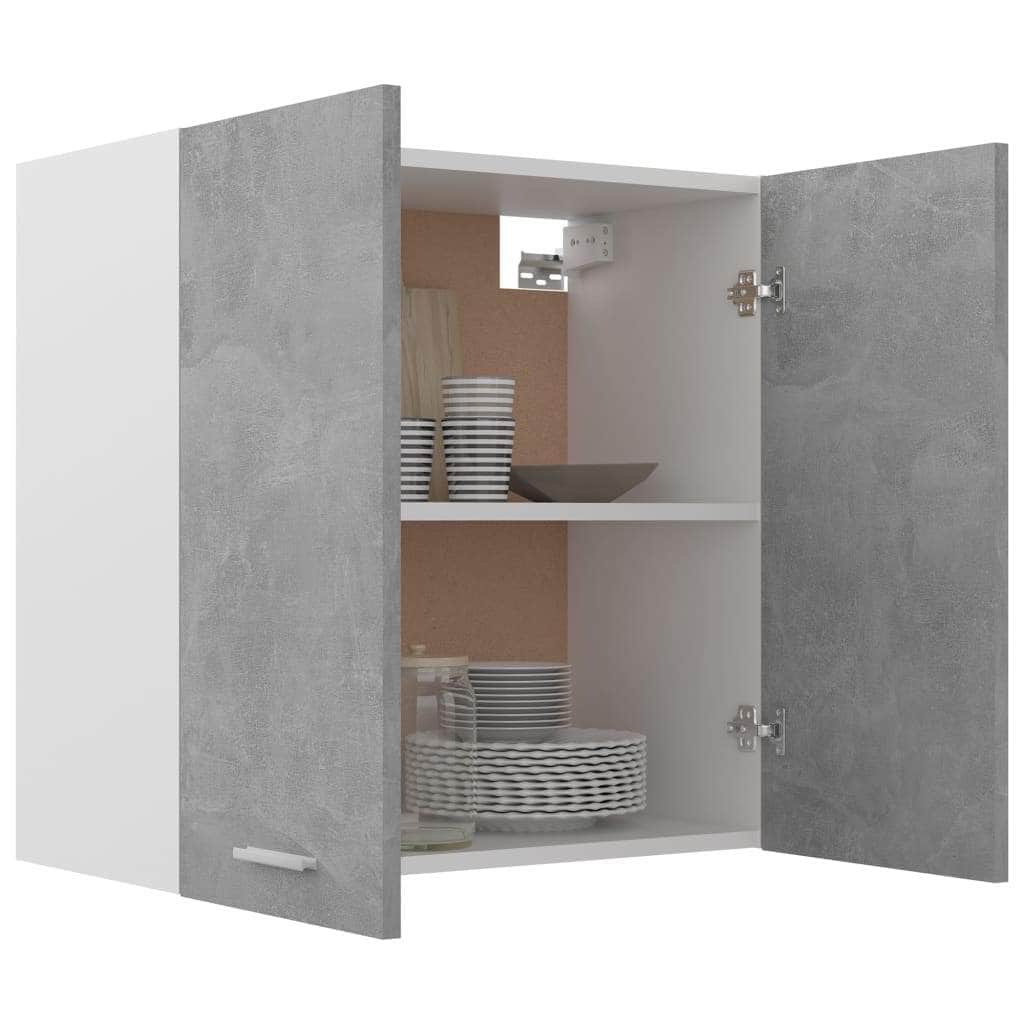 Kitchen Cabinets - Hanging Cabinet Concrete Grey - Engineered Wood
