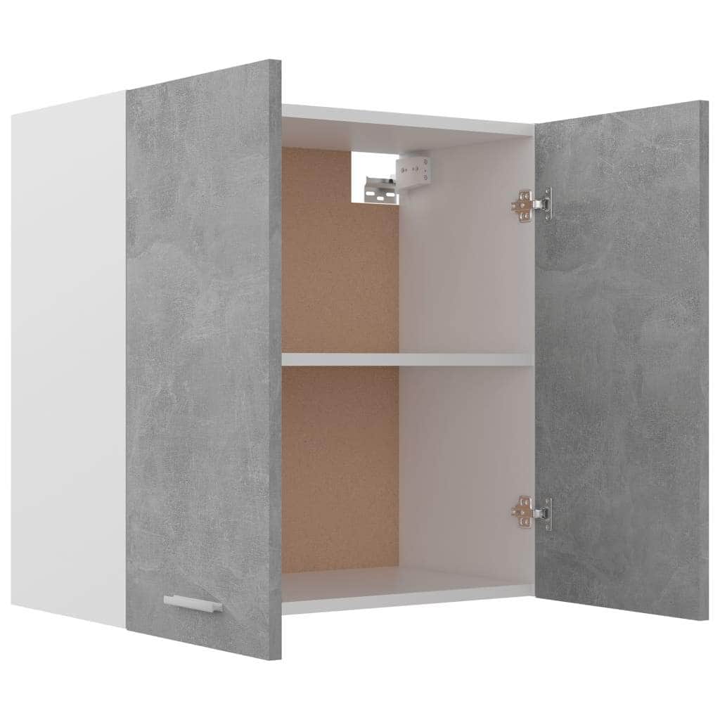 Concrete finish - Hanging Cabinet Concrete Grey - Engineered Wood