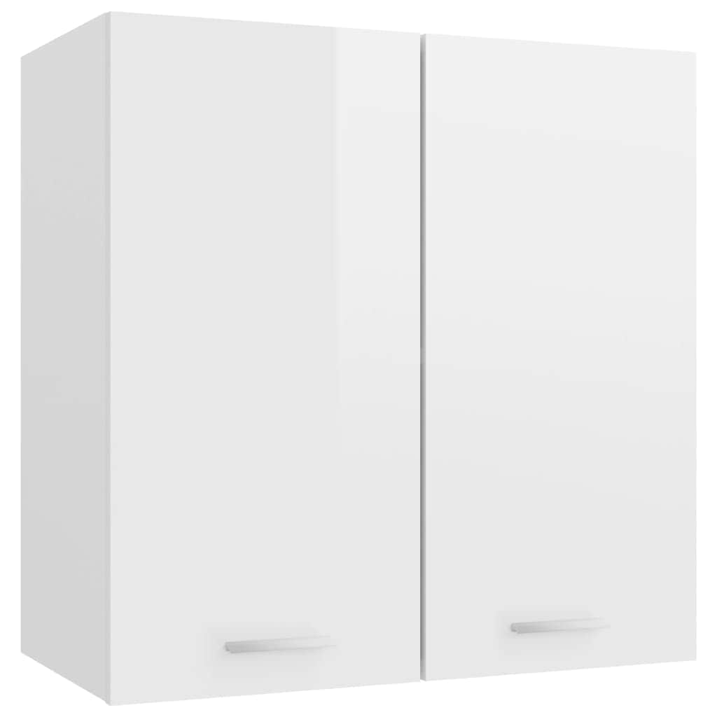 Hanging Cabinet High Gloss White - Engineered Wood