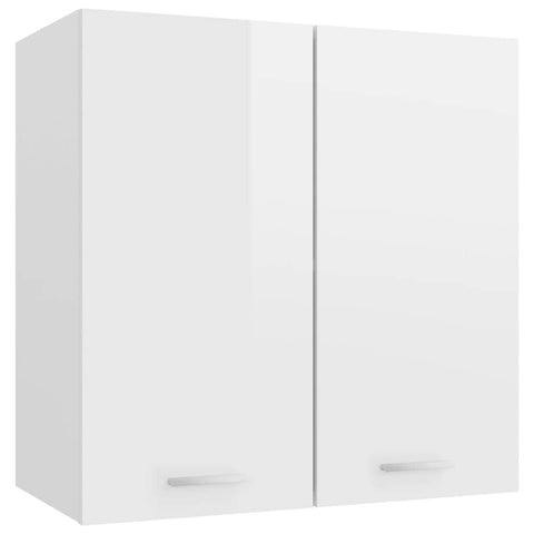 Hanging Cabinet High Gloss White - Engineered Wood