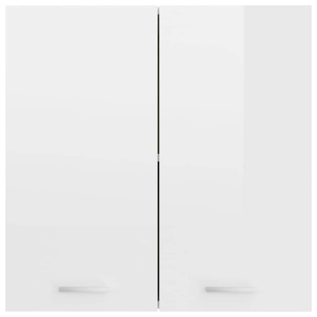 Hanging Cabinet High Gloss White - Engineered Wood