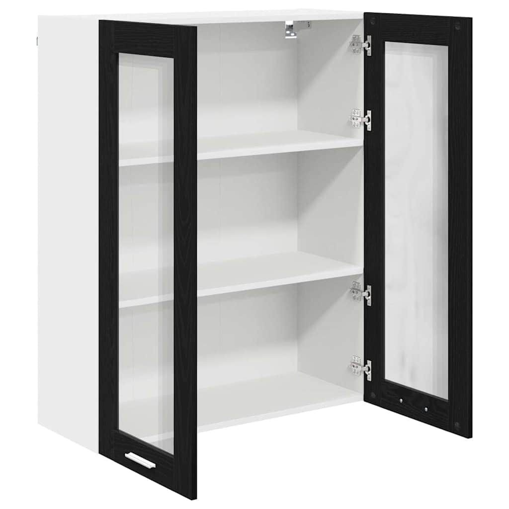 Wood finish - Hanging Cabinet Riga Black Oak Engineered Wood - Durable