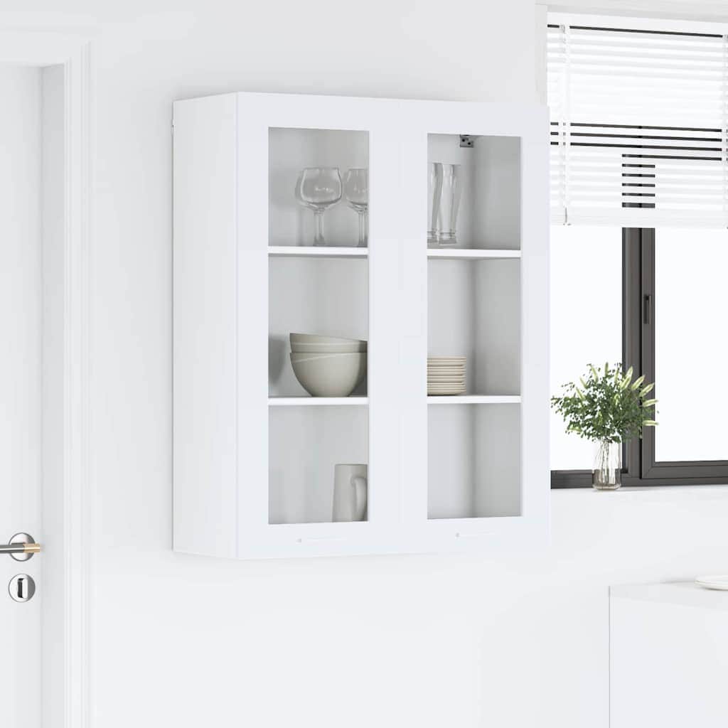 Hanging Cabinet Riga White Engineered Wood - Premium