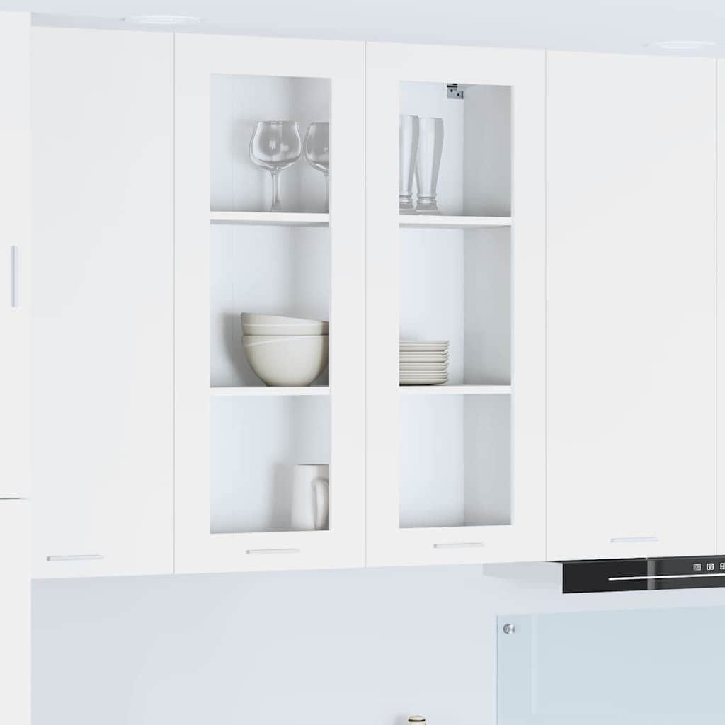Hanging Cabinet Riga White Engineered Wood - Premium