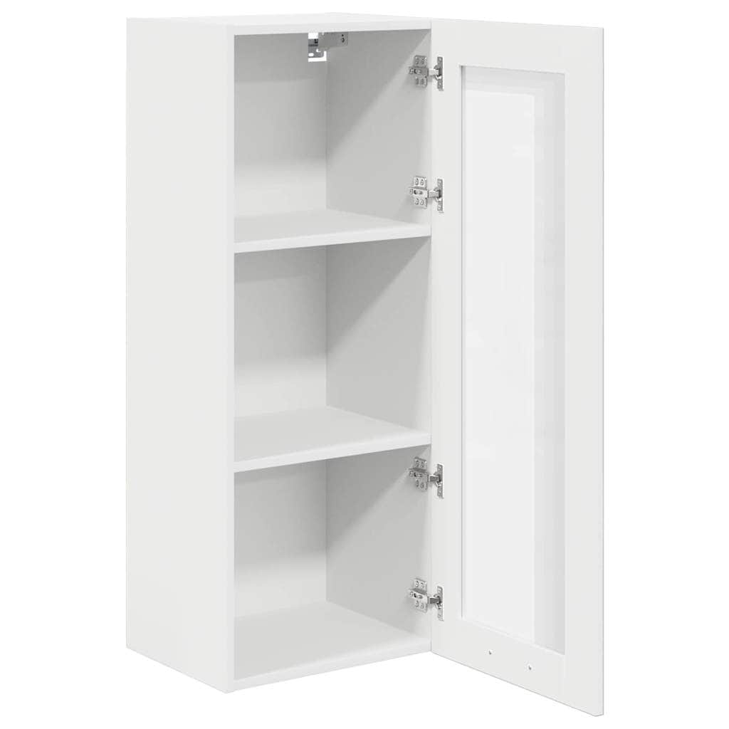 Wood finish - Hanging Cabinet Riga White Engineered Wood - Premium Comfort