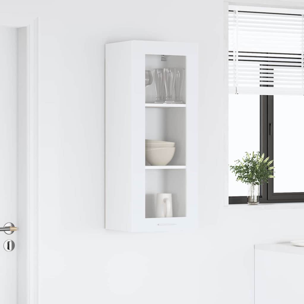 3vty - Hanging Cabinet Riga White Engineered Wood - Premium Comfort