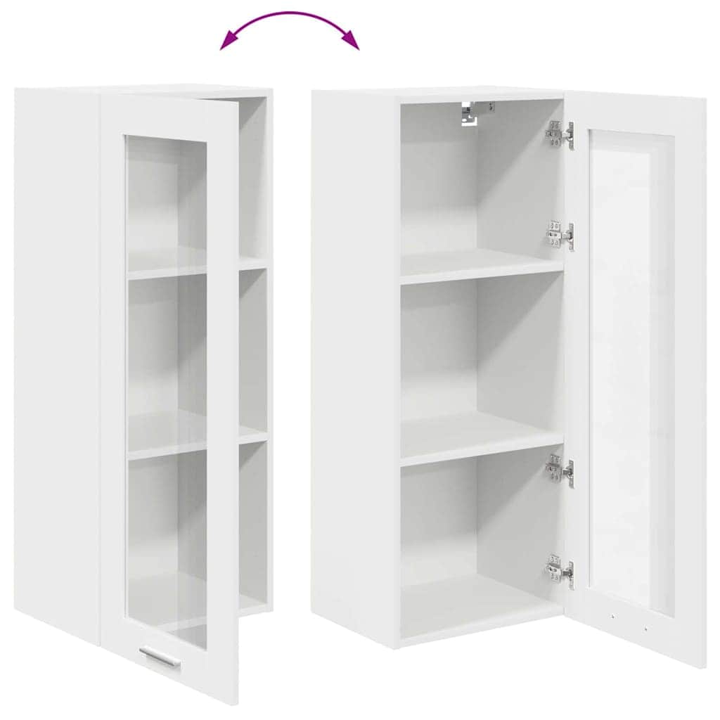 Hanging Cabinet Riga White Engineered Wood - Premium Comfort