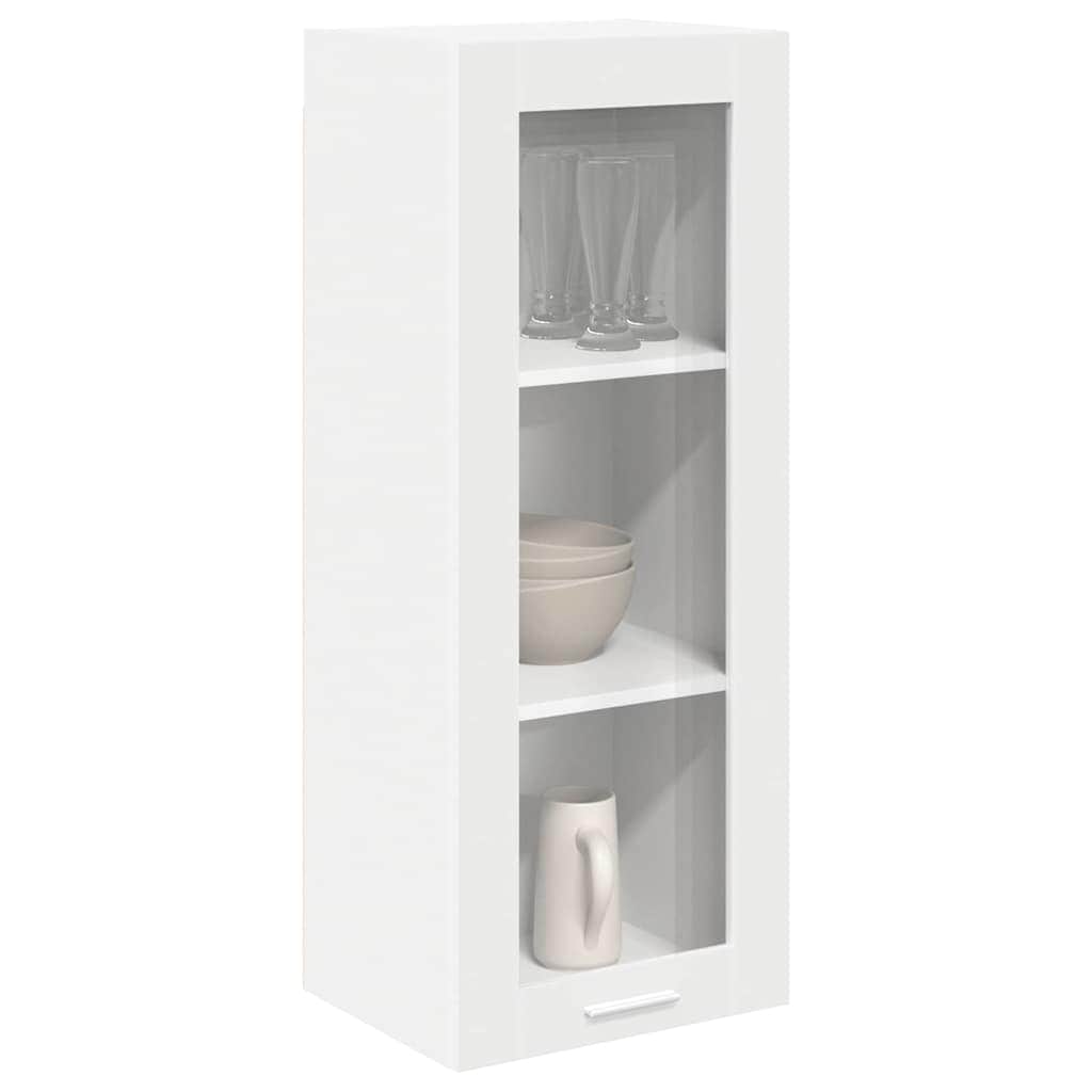 Hanging Cabinet Riga White Engineered Wood - Premium Comfort | Wood finish
