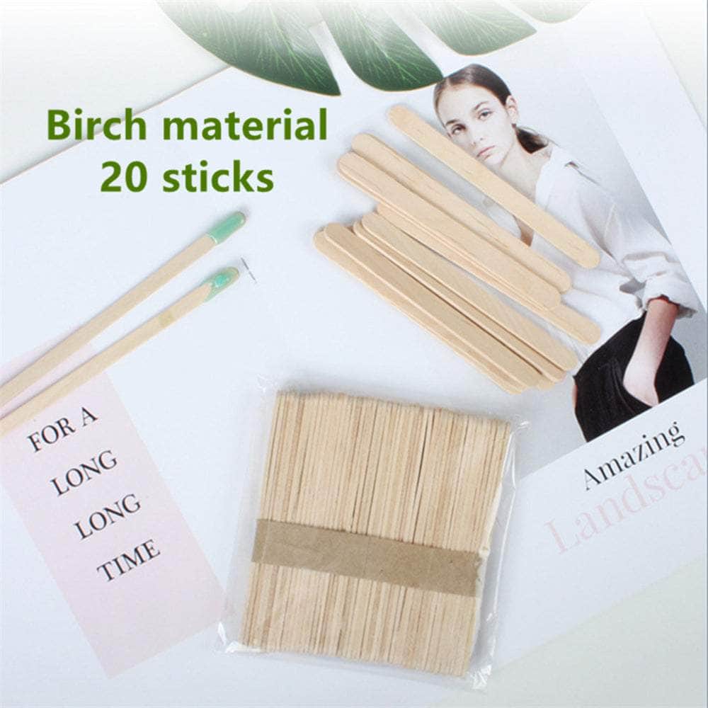 Hard Wax Beans Remover With 20 Wooden Sticks