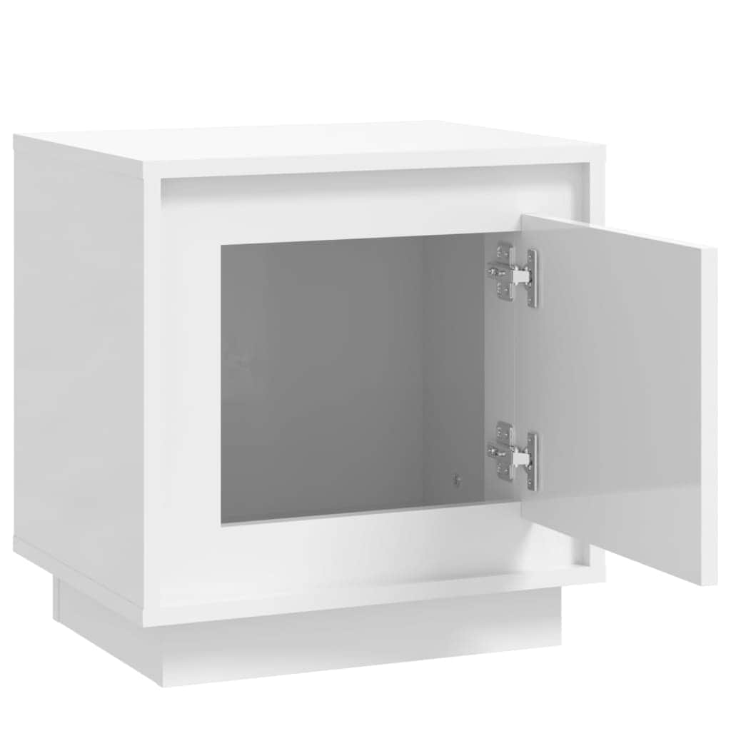 Harmony Duo White Engineered Wood Bedside Cabinets Set
