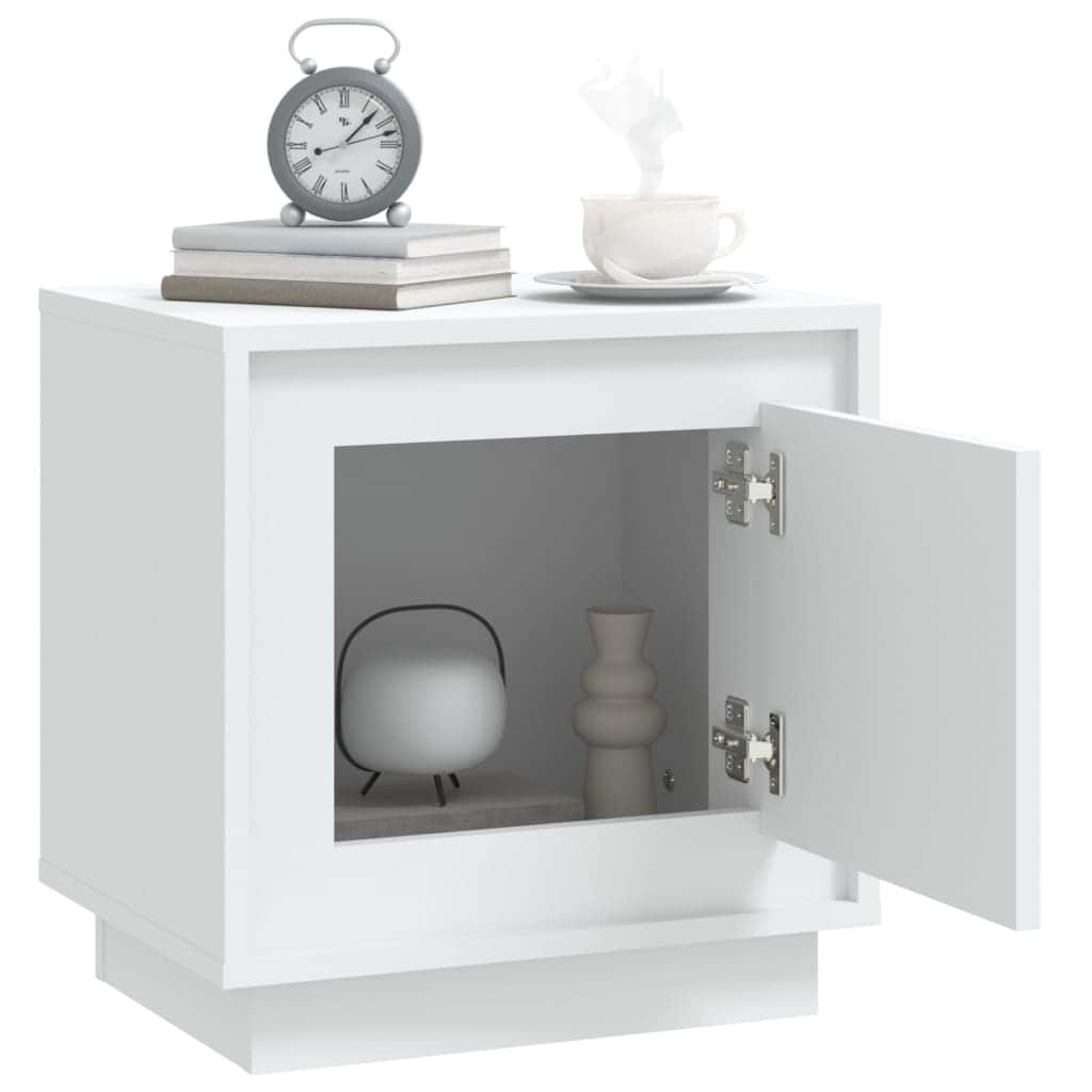 Harmony Duo White Engineered Wood Bedside Cabinets Set