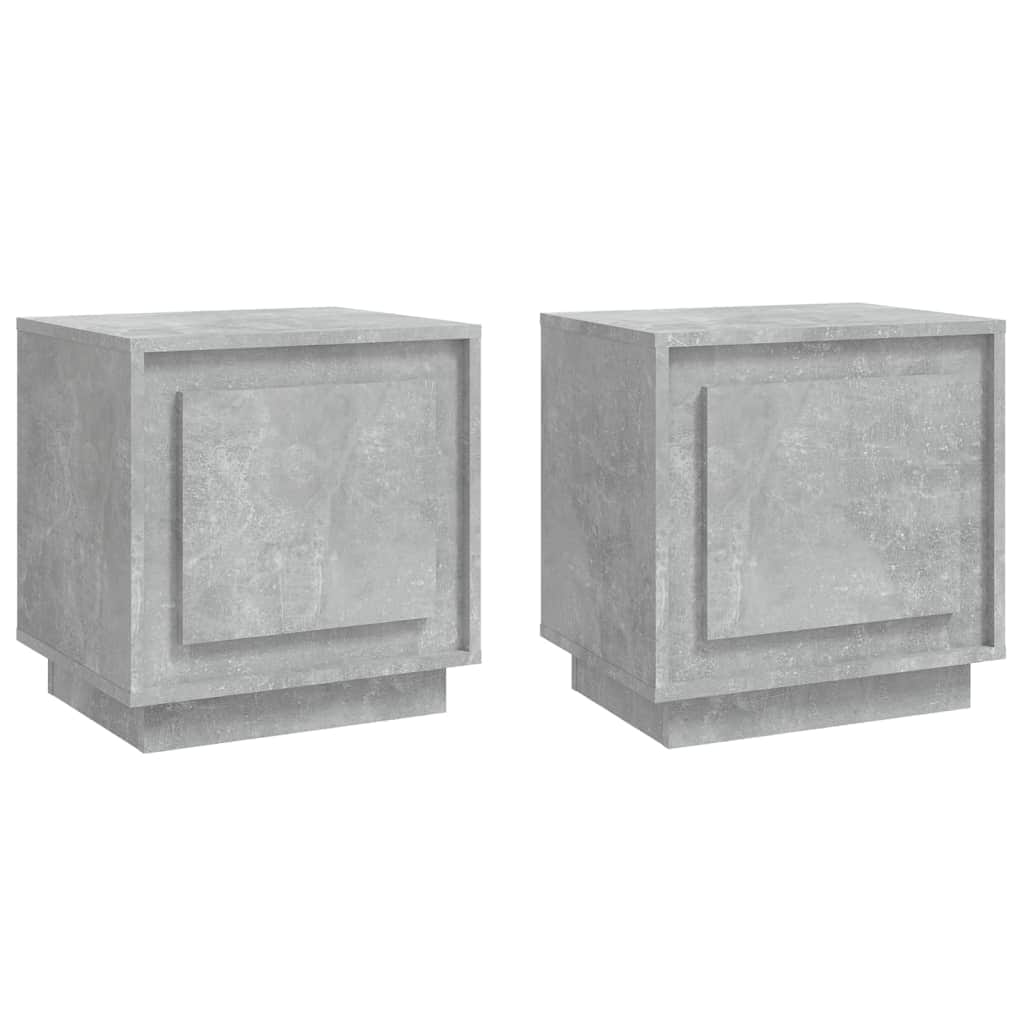 Harmony Duo White Engineered Wood Bedside Cabinets Set