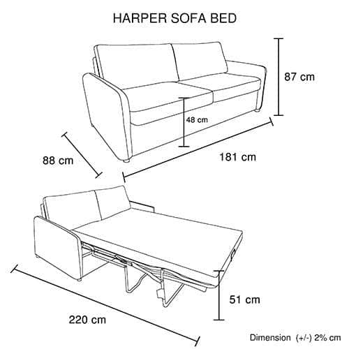 Harper'S Versatile Trio: Sofa, Bed, Fabric