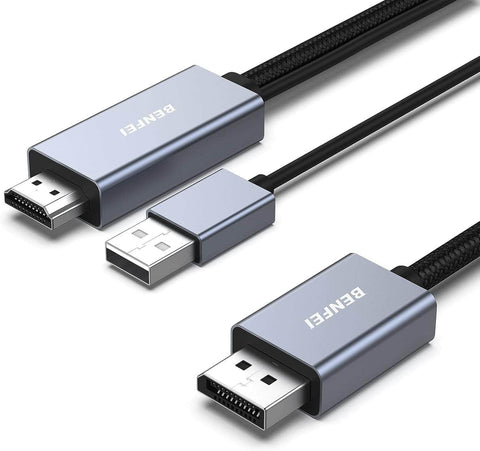 HDMI to DisplayPort Cable, 1.8M (6 Feet)