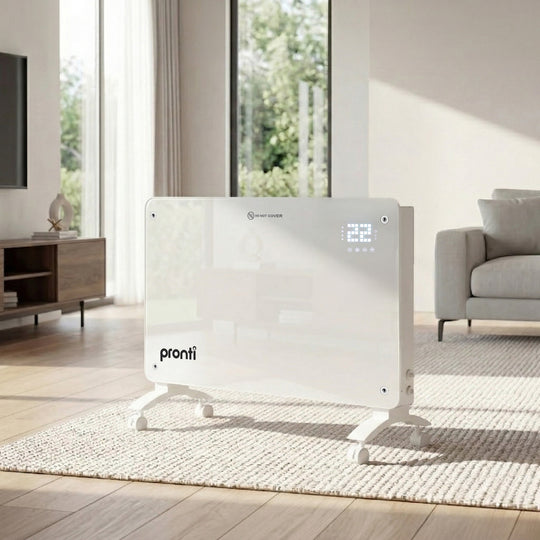 Glass Panel Convection Heater Remote 2000W - living > electronics