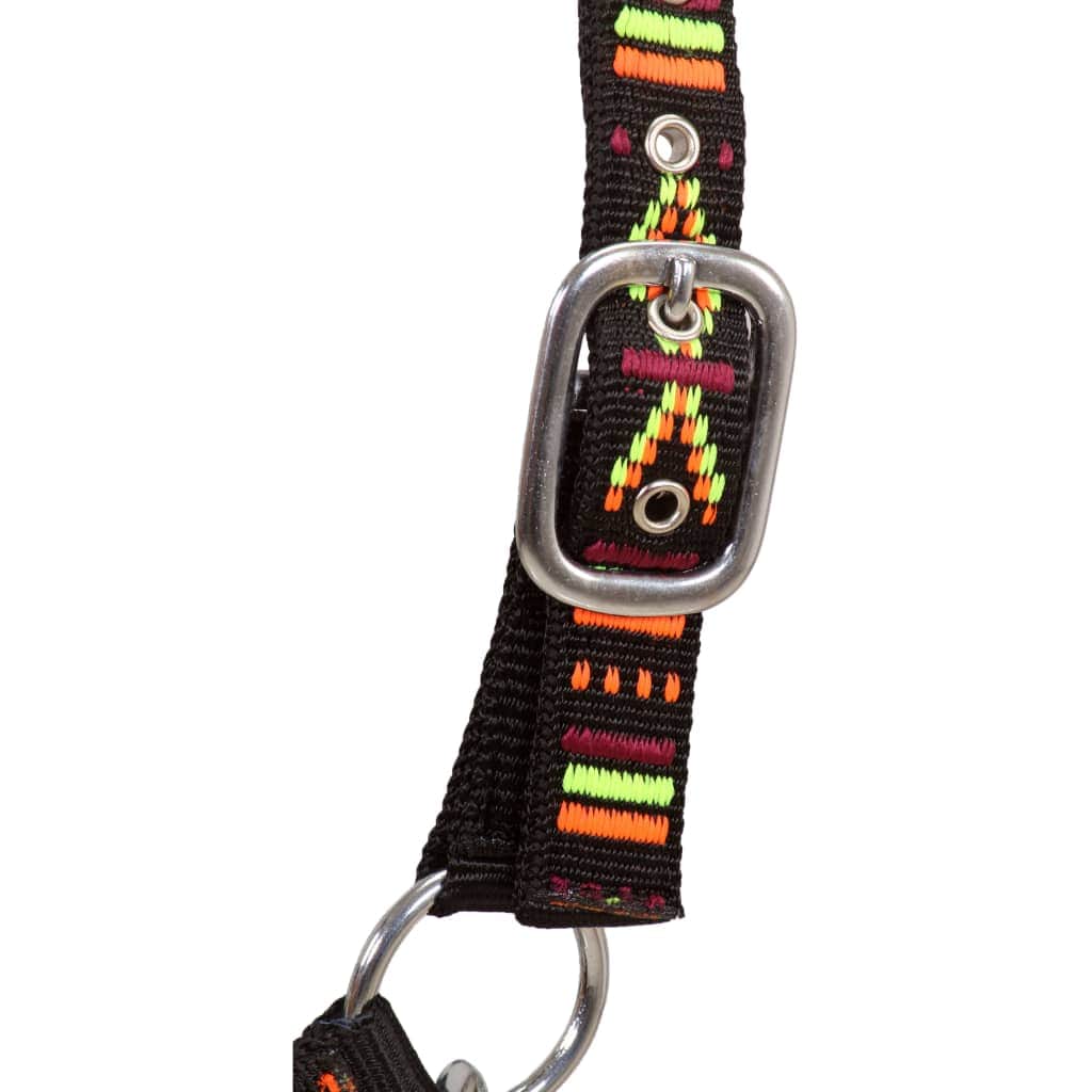 Head Collars 2 pcs for Horse Nylon Size Cob Black