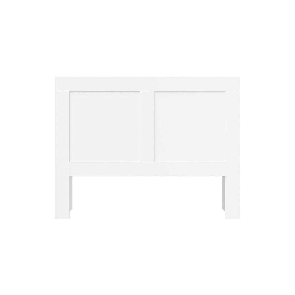 Headboard Bedhead with Storage Shelves Black/White