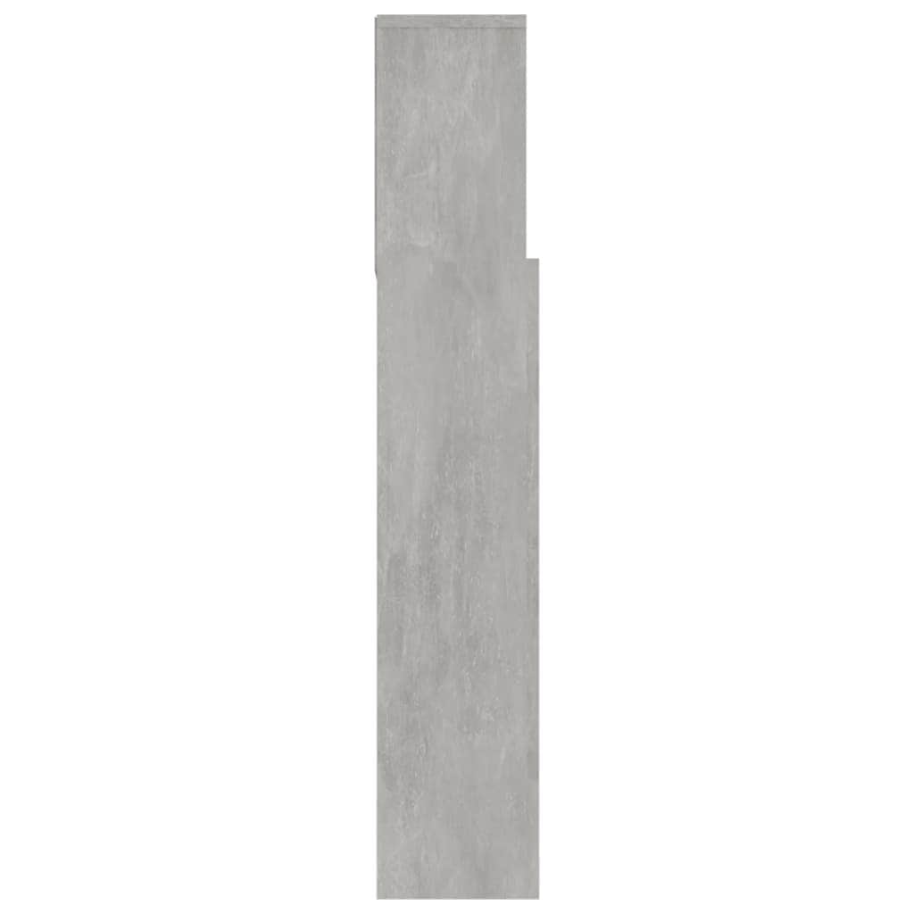 Headboard Cabinet Concrete Grey