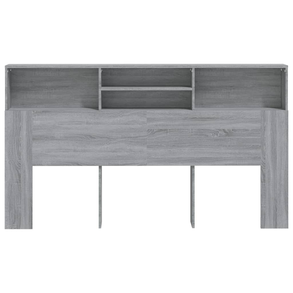 Headboard Cabinet Grey Sonoma
