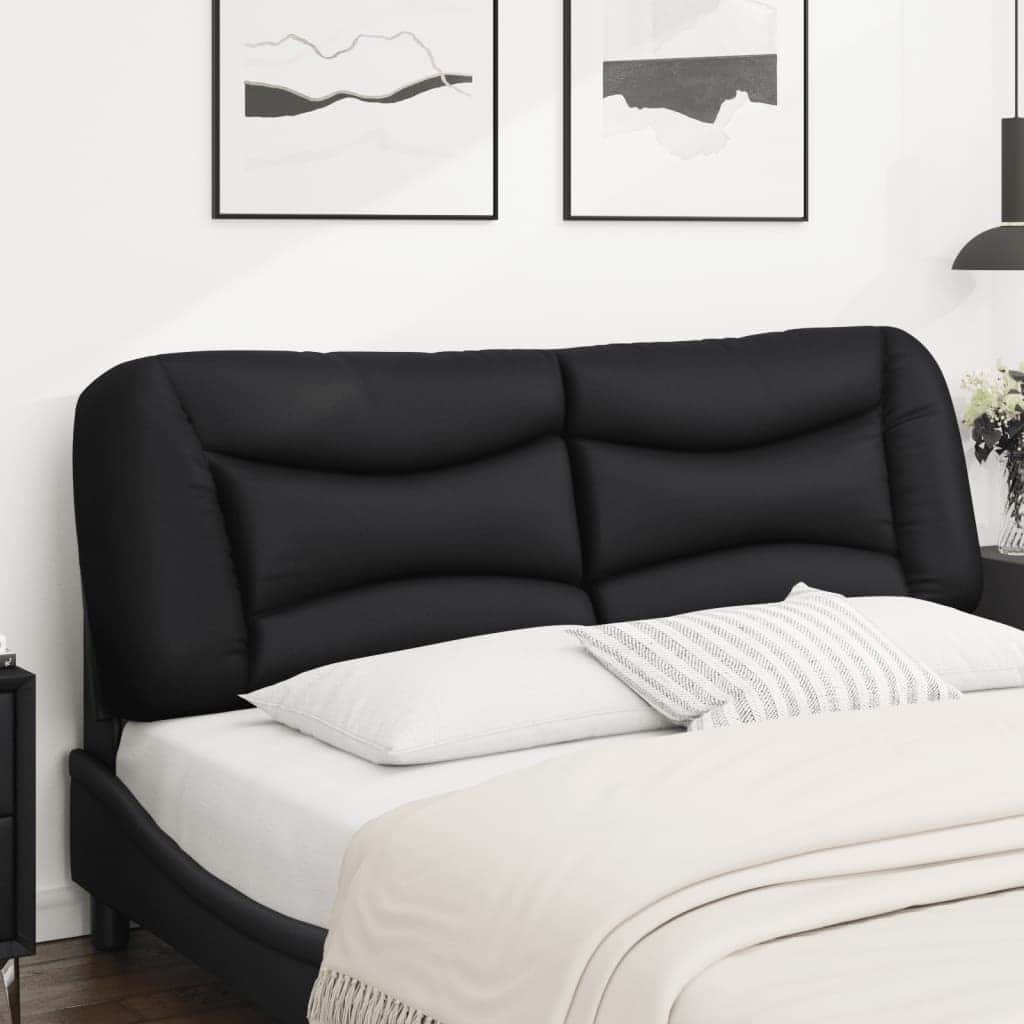 Headboard Cushion Black 153 cm