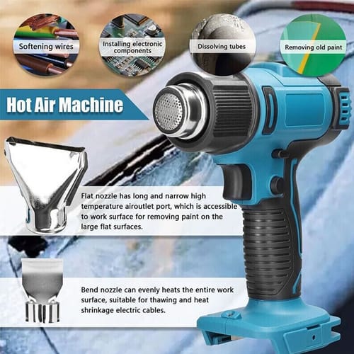 2000W Electric Hot Air Heat Gun with Nozzles Cordless Handheld For Makita 18V AU | Gardening Tools - photo 13