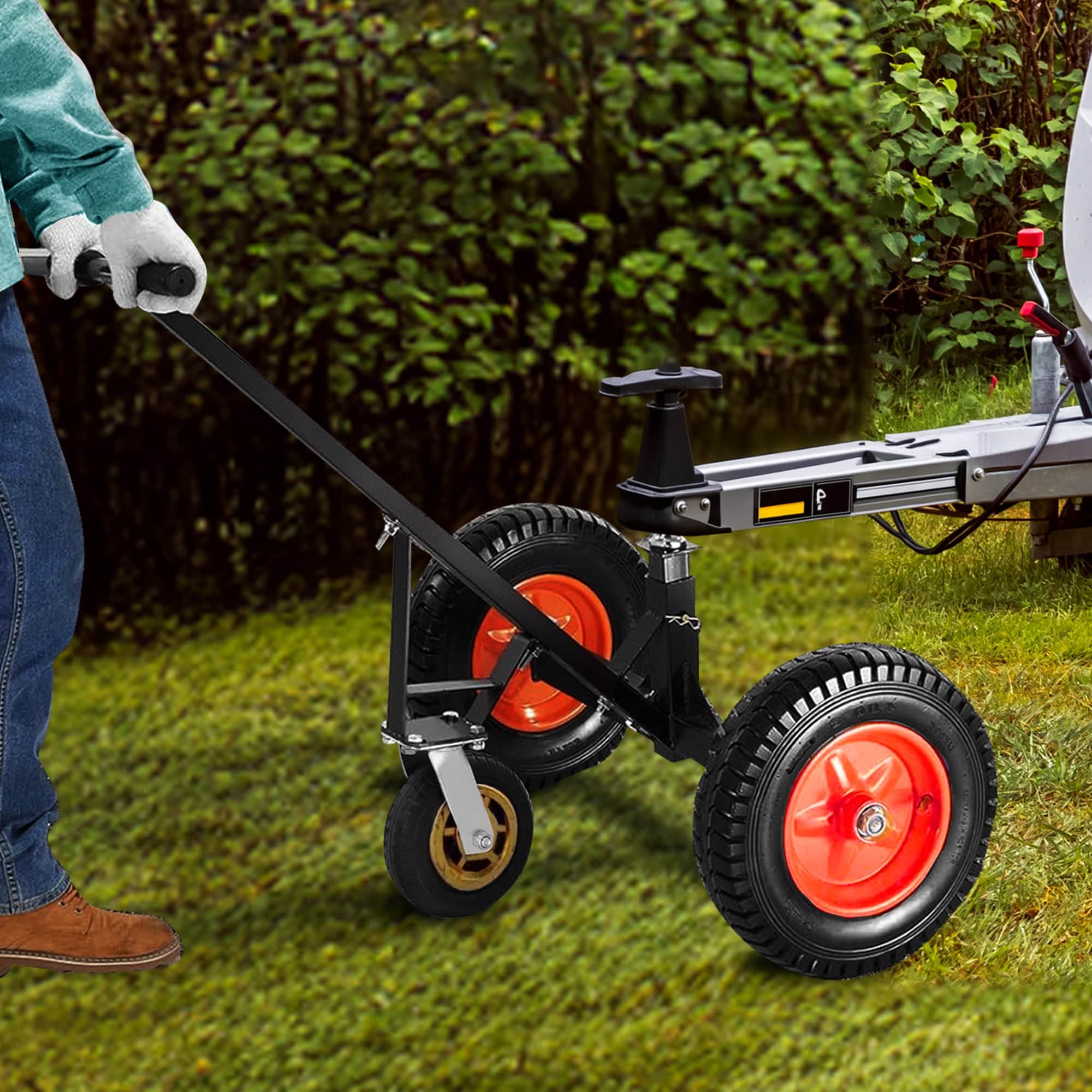 Heavy-Duty 3-Wheel Adjustable Trailer Dolly Caravan Mover 1000lbs Tongue - photo 14