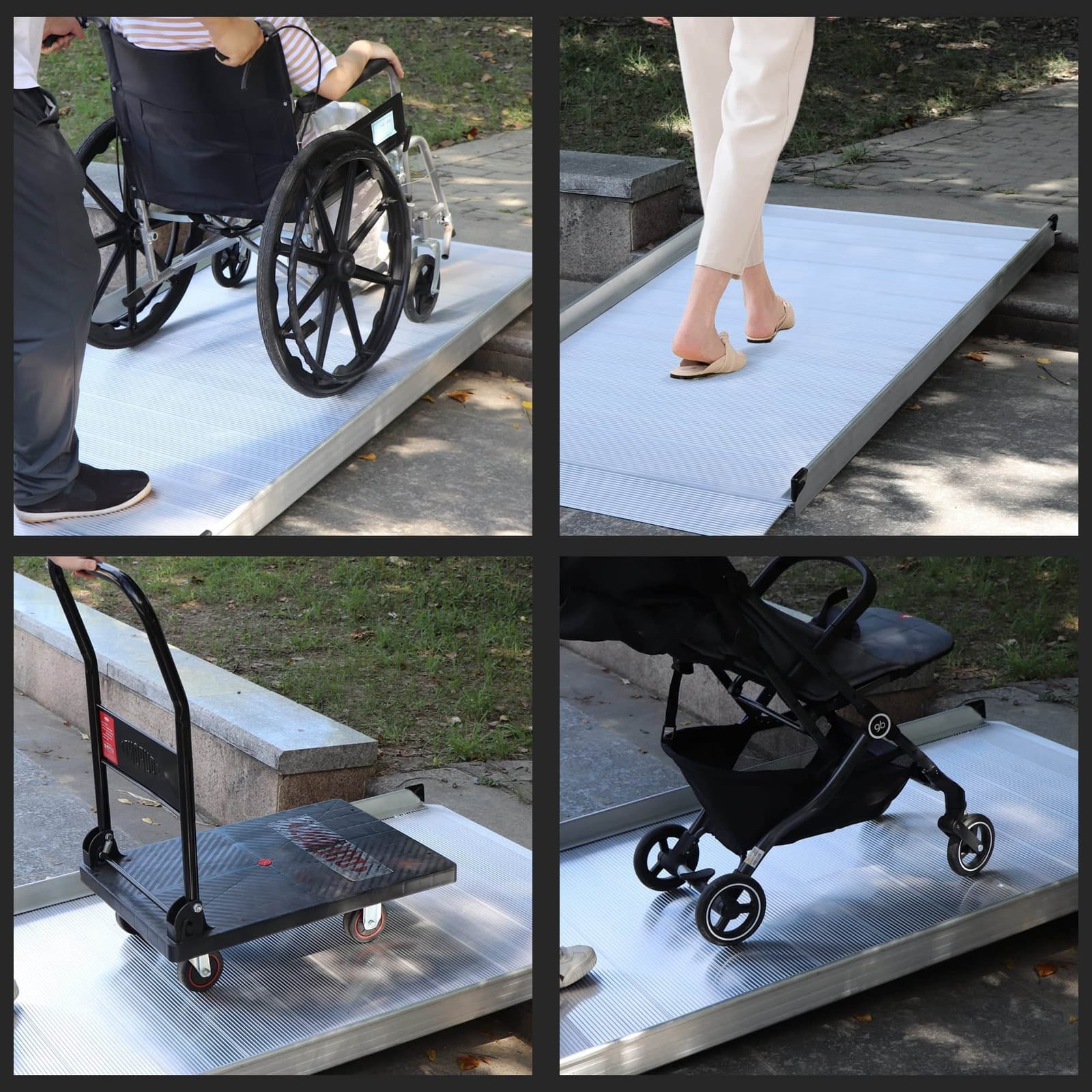 Heavy Duty 6ft Portable Aluminium Wheelchair Mobility Ramp - photo 14