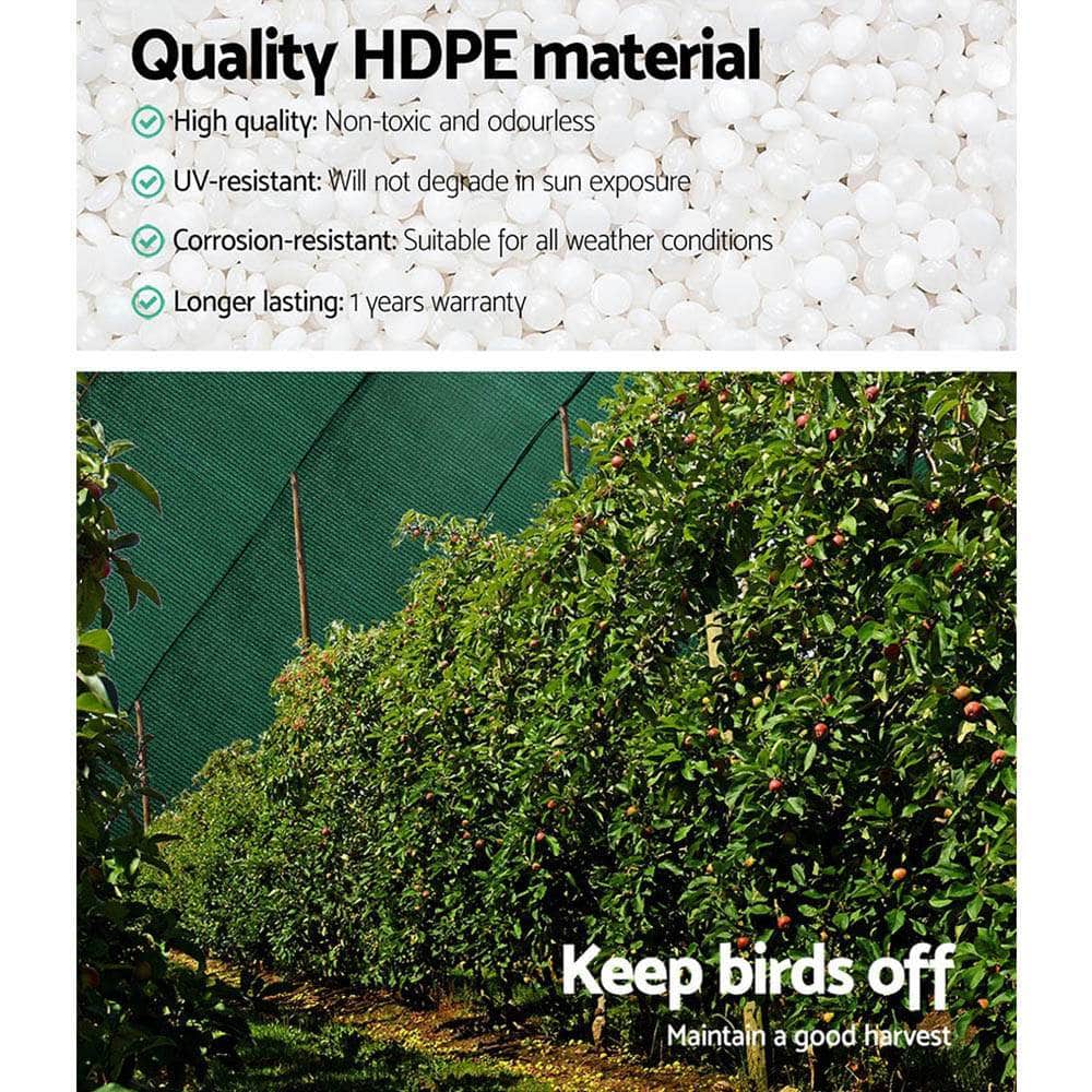 Heavy-Duty 90% Shade Cloth - 1.83x30M Green