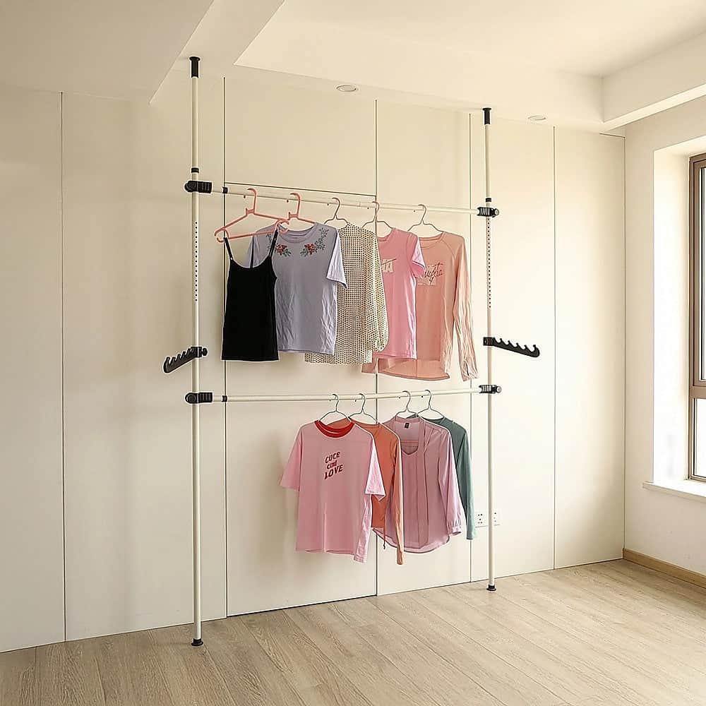Heavy Duty Adjustable Clothes Rail Garment Display Stand
