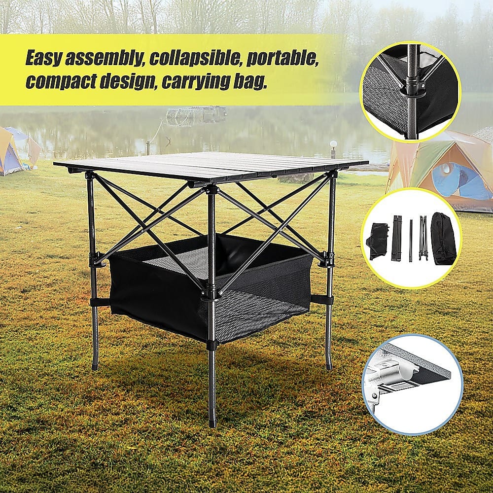 Folding Camping Table - Heavy Duty Steel & Aluminium with Cooktops & Stoves - photo 17