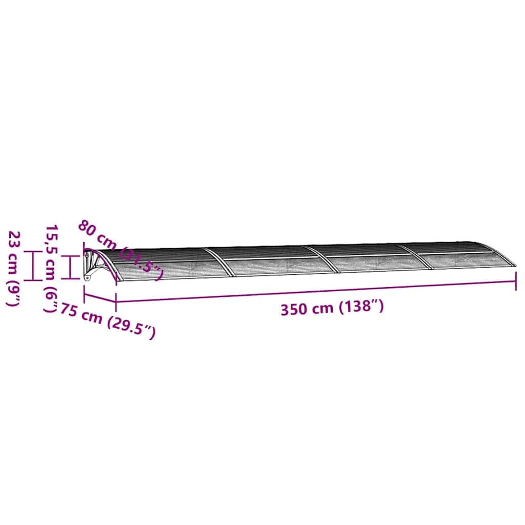 Heavy-duty Door Canopy Polycarbonate